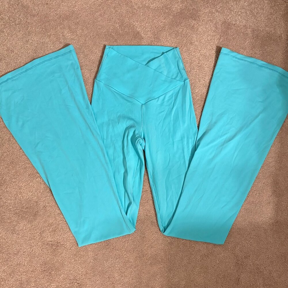 Aerie Offline Flare Leggings Aqua XS